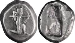 Ancient Greek Achaemenid Empire, Lydia, Sardes. 1/12 Siglos; Achaemenid Empire, Lydia, Sardes; Darius I-Xerxes I, c. 505-480 BC, Siglos, 5.30g. Sunrise-21; Carradice-Type II, pl. XI.12. Obv: The Great