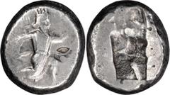 Ancient Greek Achaemenid Empire, Lydia, Sardes. 1/12 Siglos; Achaemenid Empire, Lydia, Sardes; Artaxerxes II-III, c. 375-340 BC, Siglos, 5.70g. Sunrise-33; Carradice-Type IV, Group C, pl. XIV.46. Obv: