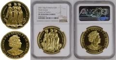 J. Modern Commemorative Gold St. Helena 2021 Gold 5 Pounds The Three Graces "Pattern" Proof NGC PF 70 ULTRA CAMEO #5984724-014 (AGW=1.5460 oz.) PF 70 ULTRA CAMEO | UNITED KINGDOM. ST. HELENA. Elizabet