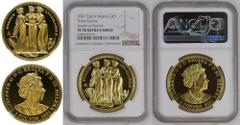 J. Modern Commemorative Gold St. Helena 2021 Gold 5 Pounds The Three Graces "Pattern" Proof NGC PF 70 ULTRA CAMEO #5984724-017 (AGW=1.5460 oz.) PF 70 ULTRA CAMEO | UNITED KINGDOM. ST. HELENA. Elizabet