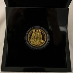 J. Modern Commemorative Gold St. Helena 2021 Gold 5 Pounds The Three Graces "Pattern" Proof Box & COA (AGW=1.5460 oz.) UNITED KINGDOM. ST. HELENA. Elizabeth II, 1952-. Gold 5 pounds, 2021. East India 