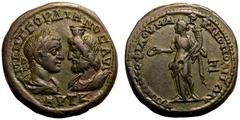 ROMAN PROVINCIAL. MOESIA INFERIOR, MARCIANOPOLIS. Gordian III. Bronze Pentassarion, AD 238-241. Tullius Menophilus, consular legate. Obv: ΑΥΤ Κ Μ ΑΝΤ ΓΟΡΔΙΑΝΟϹ ΑΥΓ, confronted busts of Gordian III, la