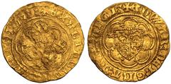 Very fine | ENGLAND. Edward III, 1327-77. Gold Quarter-noble, ND (1361-1369). Tower Mint. The noble was the first English gold coin produced in major quantity, introduced during the second coinage of 