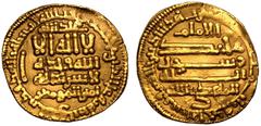 ISLAMIC. FATIMID. al-Mahdi. Gold Dinar, AH 301 = AD 914. al-Qayrawan. Obv: Arabic script. Rev: Arabic script and date. Good Very Fine. Reference: Nicol-27; Album-688; St. James' 83, lot 43 (hammer: £1