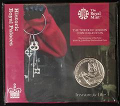 UNITED KINGDOM. Elizabeth II, 1952-2022. CuproNickel 5 Pounds, 2019. Royal Mint. Brilliant Uncirculated in presentation folder. Part of the Tower of London Collection coin series by the Royal Mint, fe