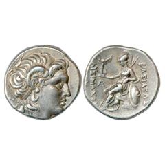 Ancient World. Greek World, Kings of Thrace, Lysimachus (323-281 BC), Silver Tetra Drachm, Uncertain Mint, issued after 281 BC, 17.04g. Obv: Head of the deified Alexander, with ram's horn, facing righ