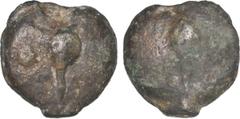 Ancient coins ANCIENT ROMAN AES Grave (280-269BC) AE Uncia 23.28gms Barley grain pellet left Rev similar (S559; T-V.13) Fine