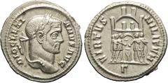EMPIRE ROMAIN - ROMAN Dioclétien (284-305). Argenteus ND (295-297), Rome. RIC.40 ; Argent - 3,14 g - 20 mm - 5 h Magnifique exemplaire bien centré, brillant d'origine. SUP à Fleur de coin.