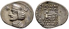 Griechische Münzen Persia. Arsakiden (Parther). Orodes II. 57-38 v. Chr. Drachme. Sellw. 47/16. 3,94 g sehr schön-vorzüglich