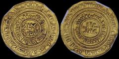 COINS & TOKENS - COINS & TOKENS OF EUROPEAN COUNTRIES CRUSADER KINGDOM OF JERUSALEM: Bezant (c1150-1260) in gold. Imitation of a Fatimid Dinar of al-Amir. Double circular legend with two line central 