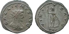 Ancient Coins, Roman Coins,Gallienus, antoniniani (6), mint of Antioch, Fortuna (RIC.613; MIR 1640b), emperor holding Victory (RIC.615; MIR 1641a), Aesculapius (RIC.632; MIR 1649g), Aeternitas (RIC.60
