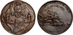 Commemorative Medals, South Africa/St. Helena, Boer War: Prisoner of War Camp, hollow bronzed medal, 1900, by J. L. Lefranc (a French POW on St Helena), images relating to South Africa including Kruge