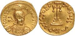 Ancient Coins, Group of Byzantine coins, comprising gold solidi (3), of Maurice Tiberius (AD 582-602), pierced; Constantine IV (AD 668-685) and Tiberius III (AD 698-705); a gold semissis of Maurice Ti