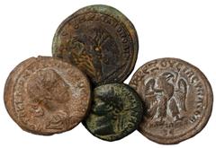 Ancient Coins Ancient Coins, Roman Imperial, Roman Provincial, bronze billon and silver coins, various denominations. Caligula (Gadara, AE), Domitian (Ladocea ad Mare, AE), Commodus (Alexandria, Bi Te