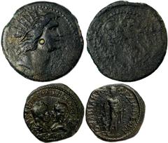 Ancient Coins, Group of Roman Provincial Aes. Various sizes, emperors and grades. (8), varying grades from very fine to good very fine, some scarce pieces, lot sold as seen, no returns *ex Derek Aldre