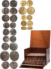 Ancient Coins, A large collection of late 19th/early 20th Century electrotypes of ancient Greek and Roman gold, silver and copper coins, most comprise separate obverses and reverses and are placed sid