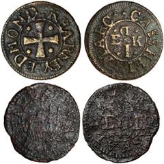 A Collection of Irish Coins, Medals and Tokens, Ireland, Cashel, Edmond Kearney, pennies, cross (2, from the same obv. die – W.149/149 variety with D of denomination in correct position); Edward Mihil