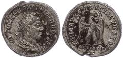 Münzen der Römischen Provinzen Syrien, Antiochia, Tetradrachme (9,57g), Philippus I. Arabs, 248. Av: Büste nach rechts, darum Umschrift. Rev: Stehender Adler nach rechts. Prieur 375, etwas Belag, ss+.