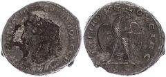 Münzen der Römischen Provinzen Syrien, Antiochia, Tetradrachme (13,37g), Trebonianus Gallus, 251-256. Av: Büste nach links, darum Umschrift. Rev: Stehender Adler von vorn nach rechts gewandt. Prieur 6