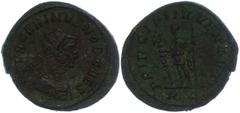 Ancient Coins Münzen Römische Kaiserzeit 283-285, Antoninian, Carinus. Av. Büste nach rechts, darum Umschrift. Rev: Carinus nach links stehend, darum "PRINCIPI IVVENTVT". 3,91, RIC 158, ss. (dieses Lo