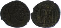 Ancient Coins Münzen Römische Kaiserzeit 306-312, Folles, Maxentius, Rom. Av: Büste nach rechts, darum Umschrift. Rev: Roma im Tempel frontal sitzend, drum Umschrift. 6,65g, ss. (dieses Los wird im fr