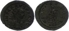 Ancient Coins Münzen Römische Kaiserzeit 282-283, Antoninian, Carus. Av: Büste nach rechts, darum Umschrift. Rev: Soldat nach links stehend, darum "VIRTVS AVGG". 3,55g, RIC 46, ss. ss Coins Roman Impe