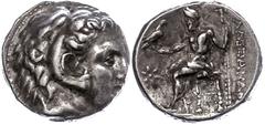 Ancient Coins Antike Münzen - Griechenland 319-315 v. Chr., Tetradrachme, Alexander III., Makedonien, Sardes. Av: Herakleskopf mit Löwenfell nach rechts. Rev: Thronender Zeus nach links. 16,84g, Price