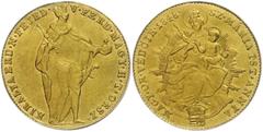 Coins of Europe and Overseas Ungarn 1848, Dukat Gold Ferdinand V., Schl. 27, Fb. 227, J. 266, ss. ss Hungary 1848, ducat gold Ferdinand V., Schl. 27, Fb. 227, J. 266, very fine.