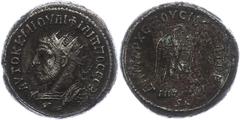 Ancient Coins Münzen Römische Kaiserzeit 248, Tetradrachme, Philippus I. Arabs, Syrien, Antiochia. Av: Büste nach links, darum Umschrift. Rev: Stehender Adler nach rechts. 11,65g, Prieur 355, etwas Be