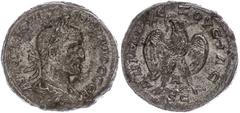 Ancient Coins Münzen Römische Kaiserzeit 251-256, Tetradrachme, Trebonianus Gallus, Syrien, Antiochia. Av: Büste nach rechts, darum Umschrift. Rev: Stehender Adler von vorn nach links gewandt. 10,76g,
