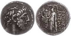 Ancient Coins Antike Münzen - Griechenland 113-112 v. Chr., Tetradrachme, Antiochos IX., Syrien, Antiochia am Orontes. Av. Kopf nach rechts. Rev: Stehende Athena nach links, in der rechten Nike. 15,95