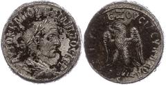 Ancient Coins Münzen Römische Kaiserzeit 249, Tetradrachme, Philippus I. Arabs, Syrien, Antiochia. Av: Büste nach rechts, darum Umschrift. Rev: Stehender Adler nach links. 10,20g, Prieur 484, Fundbela