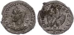 Ancient Coins Münzen Römische Kaiserzeit 251-256, Tetradrachme, Trebonianus Gallus, Syrien, Antiochia. Av: Büste nach links, darum Umschrift. Rev: Stehender Adler von vorn nach links gewandt. 11,08g, 