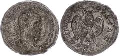 Ancient Coins Münzen Römische Kaiserzeit 251-256, Tetradrachme, Trebonianus Gallus, Syrien, Antiochia. Av: Büste nach rechts, darum Umschrift. Rev: Stehender Adler von vorn nach links gewandt. 10,76g,
