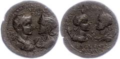 Ancient Coins Münzen Römische Kaiserzeit 238-244, Ae (24,80g), Gordian III und Tranquillina, Seleukeia, Kilikien. Av: Beide Büsten einander gegenüber, mit Gegenstempel (Howgego 670). Rev: Die Büst des
