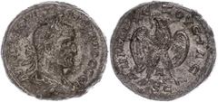 Ancient Coins Münzen der Römischen Provinzen 251-256, Tetradrachme, Trebonianus Gallus, Syrien, Antiochia. Av: Büste nach rechts, darum Umschrift. Rev: Stehender Adler von vorn nach links gewandt. 10,