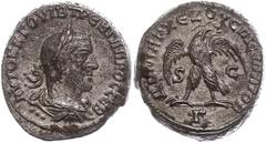 Ancient Coins Münzen der Römischen Provinzen 251-256, Tetradrachme, Trebonianus Gallus, Syrien, Antiochia. Av: Büste nach rechts, darum Umschrift. Rev: Stehender Adler von vorn nach rechts gewandt. 11