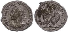 Ancient Coins Münzen der Römischen Provinzen Syrien, Antiochia, Tetradrachme (11,08g), Trebonianus Gallus, 251-256. Av: Büste nach links, darum Umschrift. Rev: Stehender Adler von vorn nach links gewa