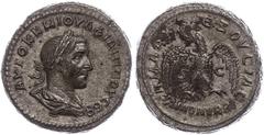 Ancient Coins Münzen der Römischen Provinzen Syrien, Antiochia, Tetradrachme (14,76g), Philippus I. Arabs, 244. Av: Büste nach rechts, darum Umschrift. Rev: Stehender Adler von vorn zwischen "SC". Pri
