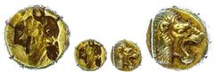 Ancient Coins Lesbos Myletene, Elektron Hekte (2,43g), ca. 480-450 v. Chr. Av: Löwenprotome nach rechts. Rev: Incuser Kalbskopf nach links. Dewing 2234, ss. ss Myletene, electron Hekte (2.43g), approx