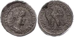 Ancient Coins Münzen der Römischen Provinzen Syrien, Antiochia, Tetradrachme (11,13g), Philippus I. Arabs, 249. Av: Büste nach rechts, darum Umschrift. Rev: Stehender Adler nach links. Prieur 444, ss-