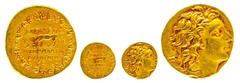 Ancient Coins Pontus Stater (7,93g), Gold, 120-63 v. Chr., Mithradates VI. Eupator. Av: Kopf nach rechts. Rev: Kranz, darin ein Hirsch mit gesenktem Haupt nach links, davor Mondsichel mit Stern, dahin