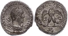 Ancient Coins Münzen der Römischen Provinzen Syrien, Antiochia, Tetradrachme (11,96g), Trebonianus Gallus, 251-256. Av: Büste nach rechts, darum Umschrift. Rev: Stehender Adler von vorn nach rechts ge