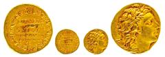 Ancient Coins Pontus Stater (7,93g), Gold, 120-63 v. Chr., Mithradates VI. Eupator. Av: Kopf nach rechts. Rev: Kranz, darin ein Hirsch mit gesenktem Haupt nach links, davor Mondsichel mit Stern, dahin