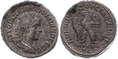 Ancient Coins Münzen der Römischen Provinzen Syrien, Antiochia, Tetradrachme (11,13g), Philippus I. Arabs, 249. Av: Büste nach rechts, darum Umschrift. Rev: Stehender Adler nach links. Prieur 444, ss-