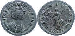 Ancient Coins Münzen Römische Kaiserzeit Magnia Urbica, 283-285, Antoninian (2,34g), Ticinum. Av: Büste nach rechts, darum "MAGNIA VRBICA AVG". Rev: Stehende Venus mit Helm und Langzepter neben Schild