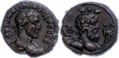 Ancient Coins Münzen der Römischen Provinzen Ägypten, Alexandria, Billon-Tetradrachme (11,82g), Maximinus I. Thrax, 235-238. Av: Büste nach rechts, darum Umschrift. Rev: Büste des Nils nach rechts. Ge