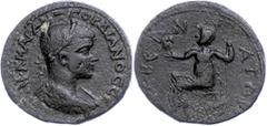 Ancient Coins Münzen der Römischen Provinzen Lykien, Trbenna, Æ (19,21g), Gordianus III., 238-244. Av: Büste nach rechts, darum Umschrift. Rev: Thronender Zeus nach links, darum Umschrift. SNG von Aul