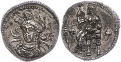 Ancient Coins Kilikien Tarsus, Stater (10,56g), ca. 333-323 v. Chr., Zeit des Alexander III.. Av: Thronender Baaltars nach links, links Ähre und Weintraube, rechts Efeublatt, unter dem Thron "T". Rev: