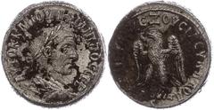 Ancient Coins Münzen der Römischen Provinzen Syrien, Antiochia, Tetradrachme (10,20g), Philippus I. Arabs, 249. Av: Büste nach rechts, darum Umschrift. Rev: Stehender Adler nach links. Prieur 484, Fun